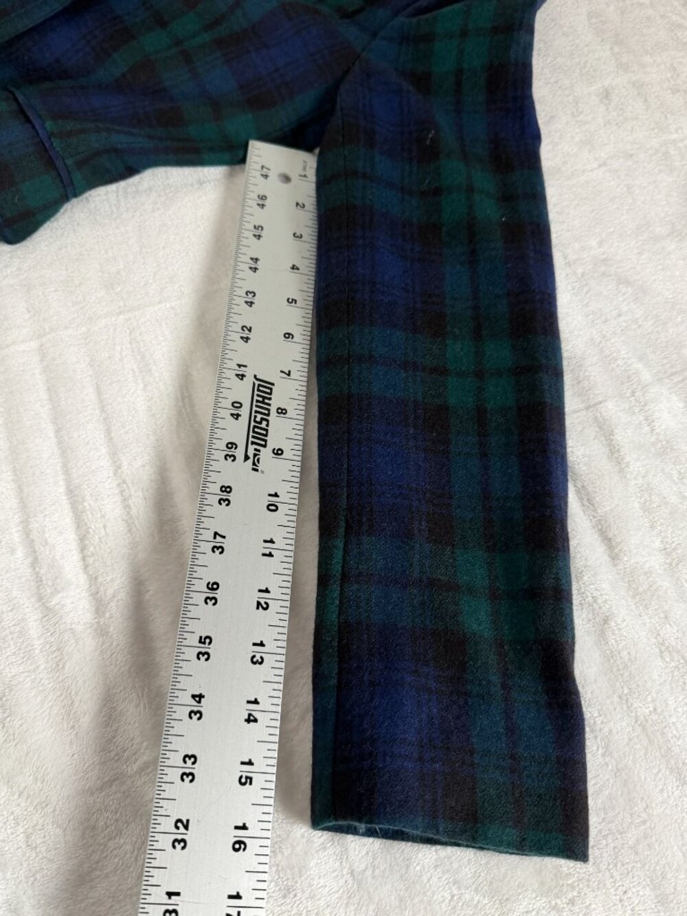 J.Crew Schoolboy Blazer Black Watch Plaid Wool Gold Button Preppy Wool Size 4 - Picture 11 of 13